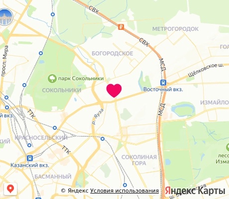 На карте