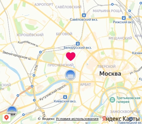 На карте
