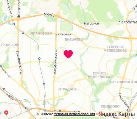 На карте