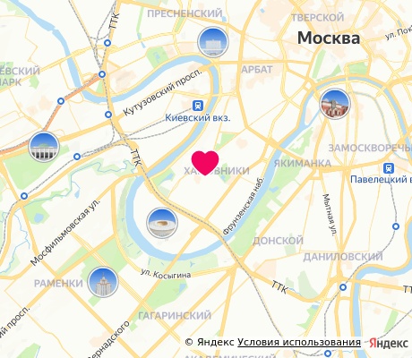 На карте