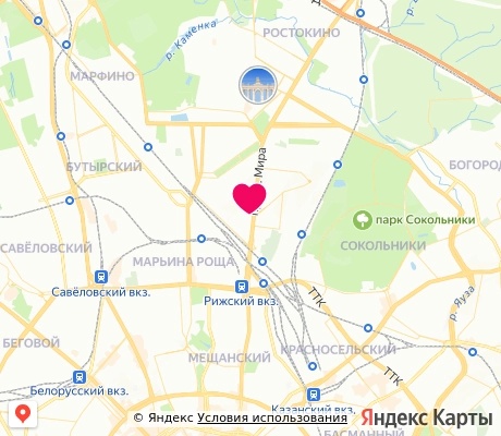 На карте
