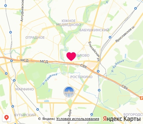 На карте