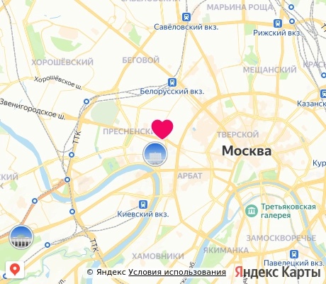 На карте