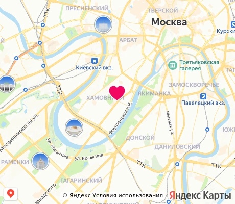 На карте