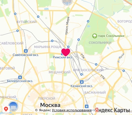 На карте