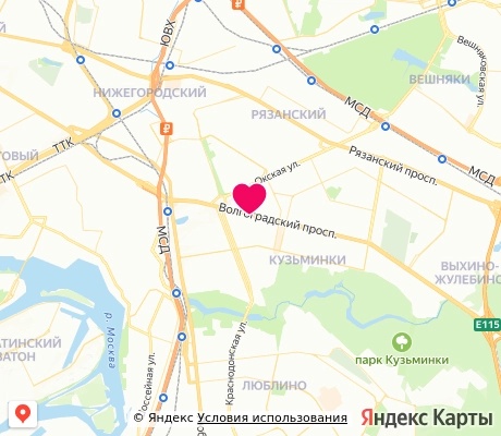 На карте