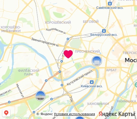 На карте