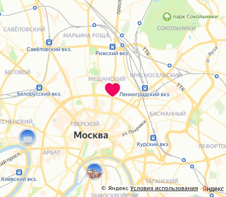 На карте