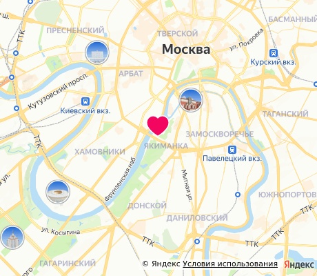 На карте