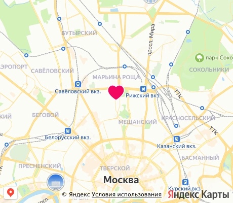 На карте