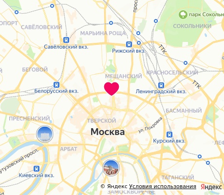 На карте