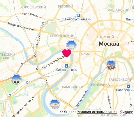 На карте