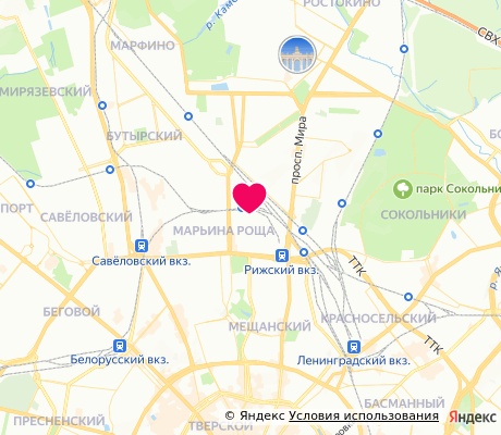 На карте