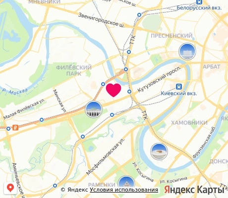 На карте