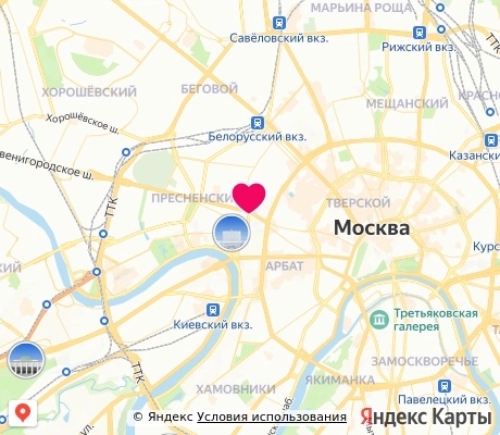 На карте