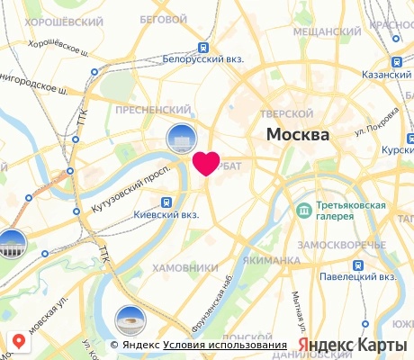 На карте