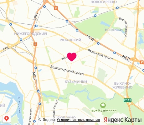 На карте