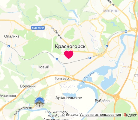 На карте