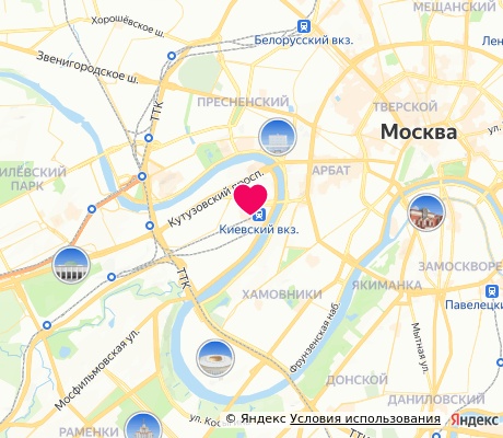 На карте