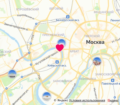 На карте