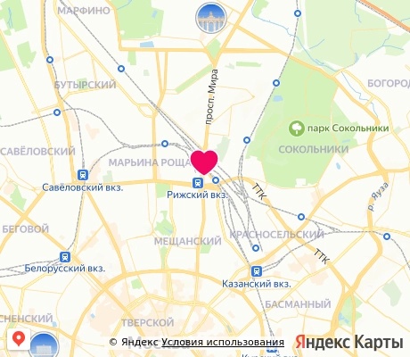 На карте