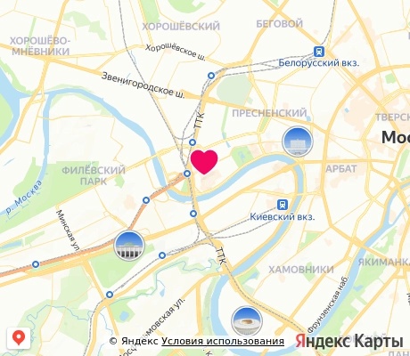 На карте