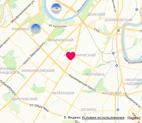 На карте