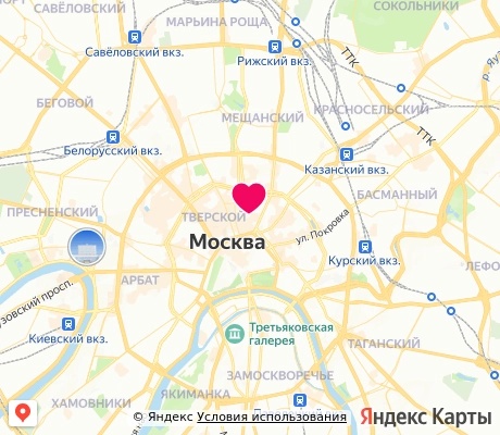 На карте