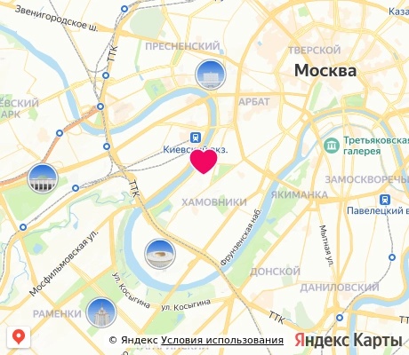 На карте