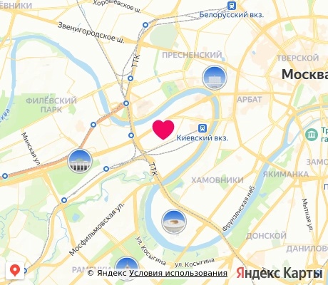 На карте