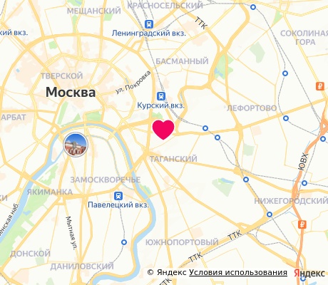 На карте