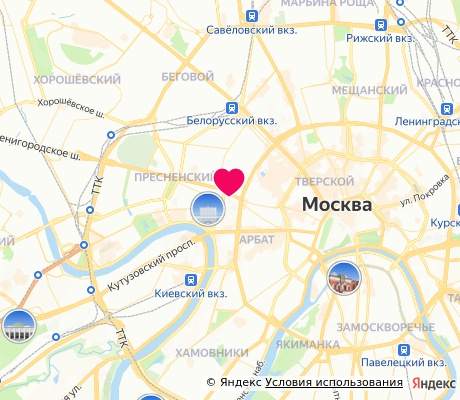 На карте