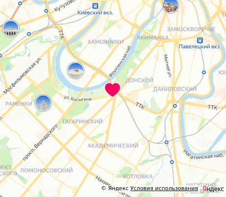 На карте