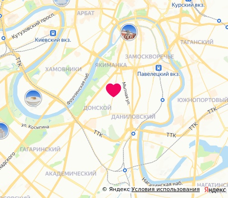 На карте