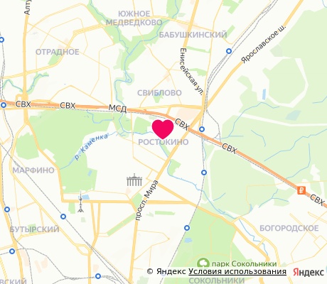 На карте