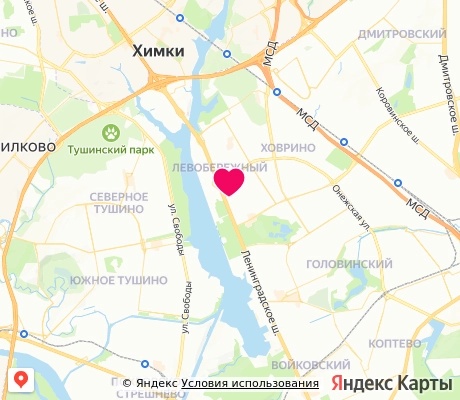 На карте