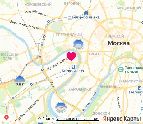 На карте