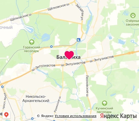 На карте
