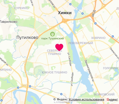 На карте