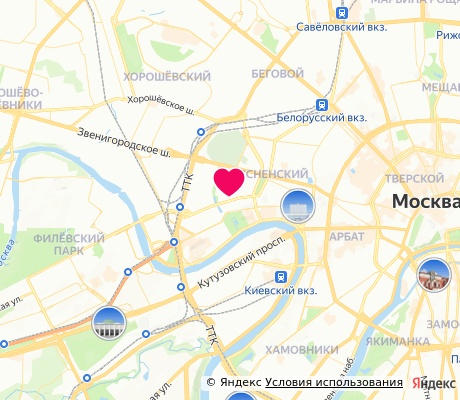На карте