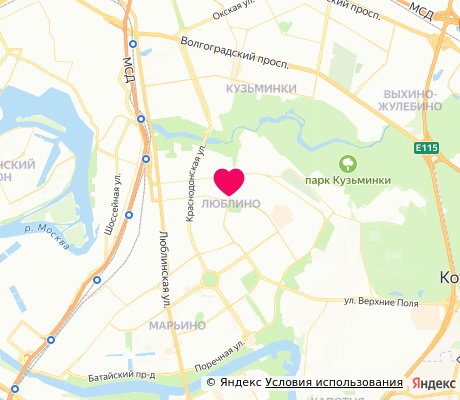На карте