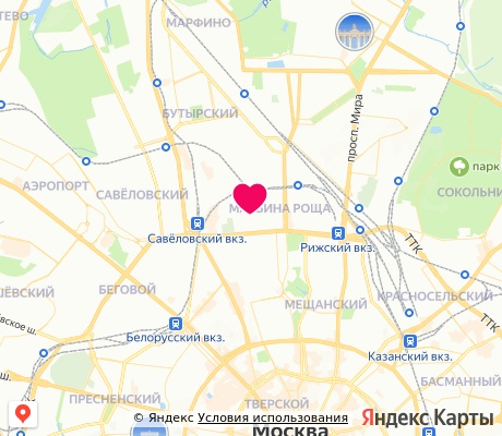 На карте