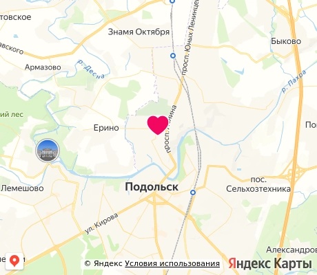 На карте