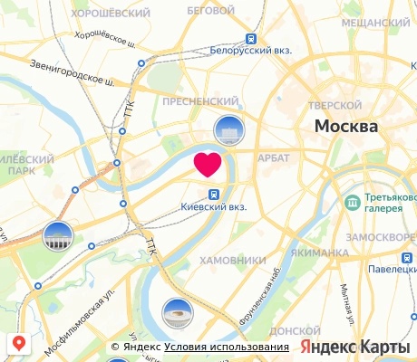 На карте