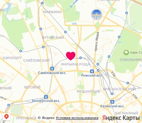 На карте