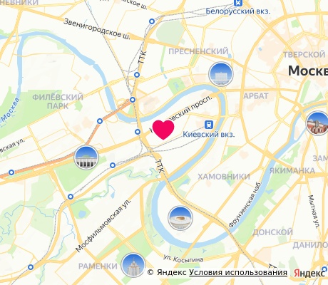 На карте