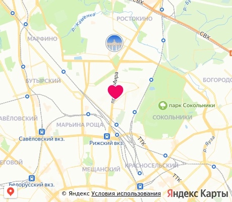 На карте
