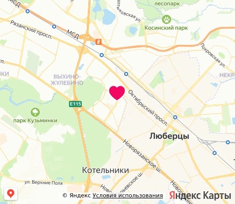 На карте