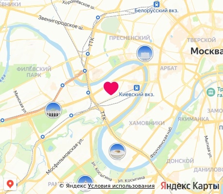 На карте