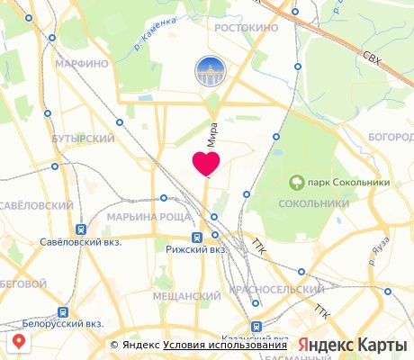 На карте